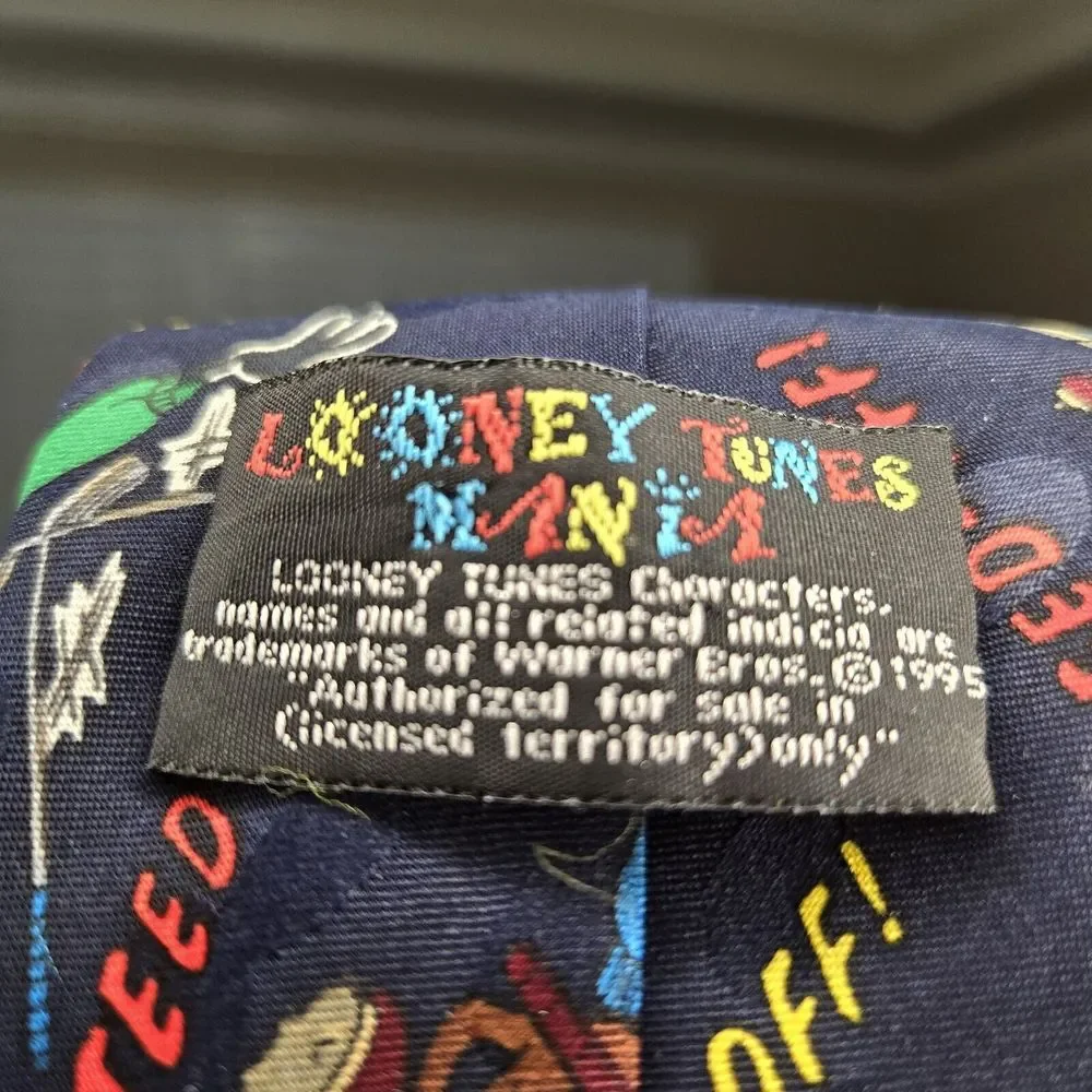 Looney‎ Tunes Golf Mania Teed Off Vintage Neck Tie Vintage 1995